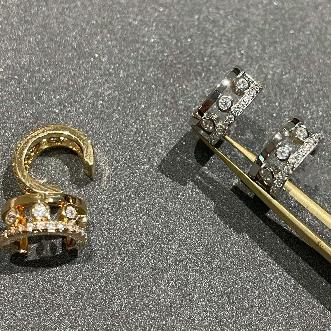 [ELAN LUXE]MOVE ROMANE EARRINGS DIAMOND