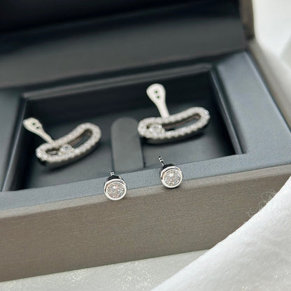 [ELAN LUXE]MOVE UNO SILVER DIAMOND EARRINGS