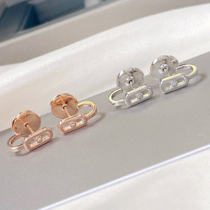 [ELAN LUXE]CREOLES MOVE UNO MINI 1 DIAMOND EARRINGS