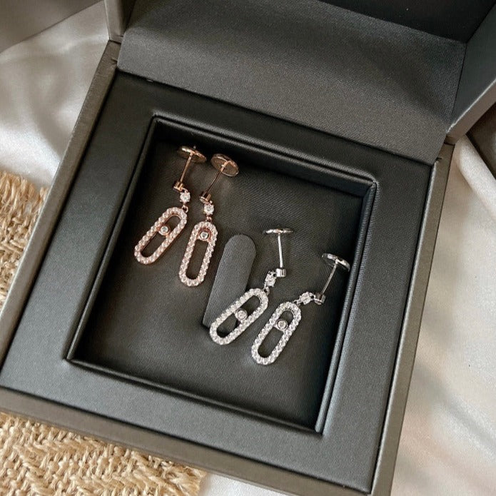 [ELAN LUXE]DORMEUSES MOVE UNO DIAMOND EARRINGS