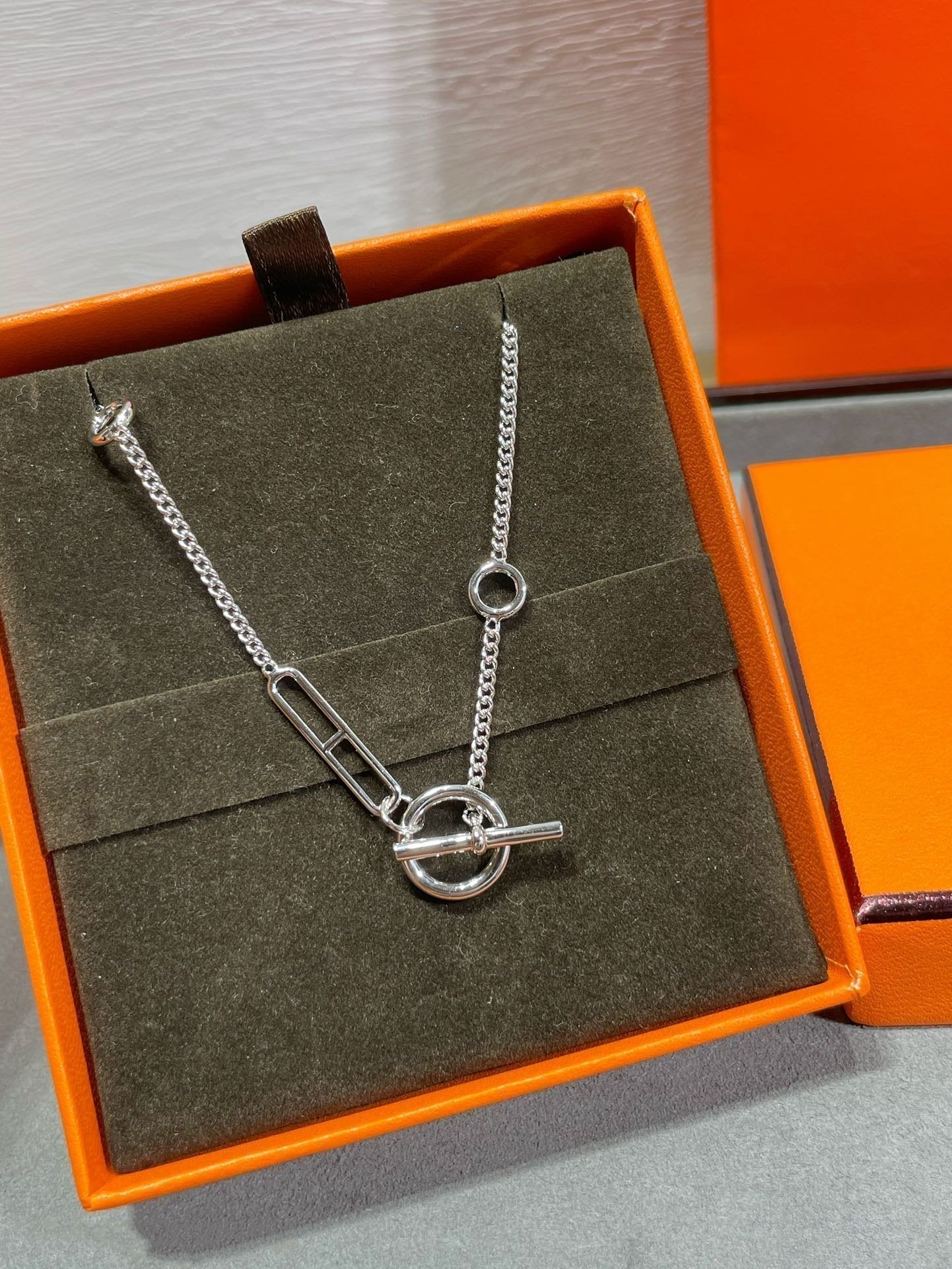 [ELAN LUXE]HM STERLING CHAINE D'ANCRE HEART