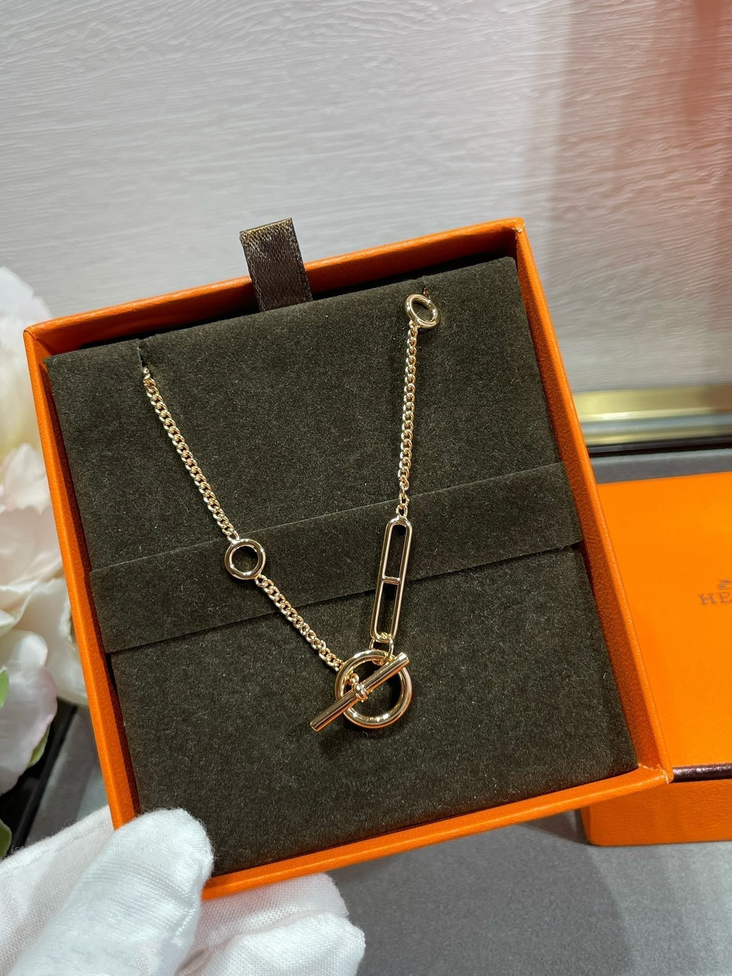 [ELAN LUXE]HM STERLING CHAINE D'ANCRE HEART