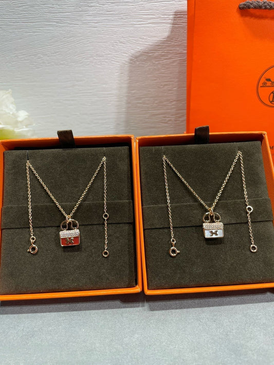 [ELAN LUXE]H CIRCE MOISSANITE PENDANT NECKLACE GOLD