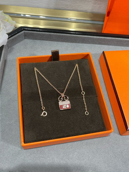 [ELAN LUXE]H CIRCE MOISSANITE PENDANT NECKLACE GOLD