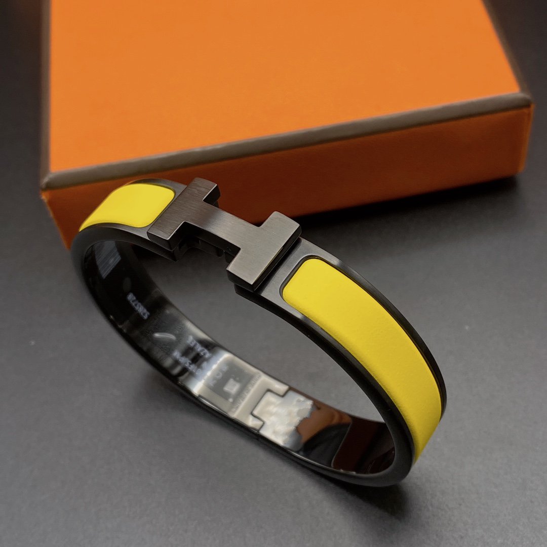 [ELAN LUXE]CLIC HM SO BLACK YELLOW BRACELET