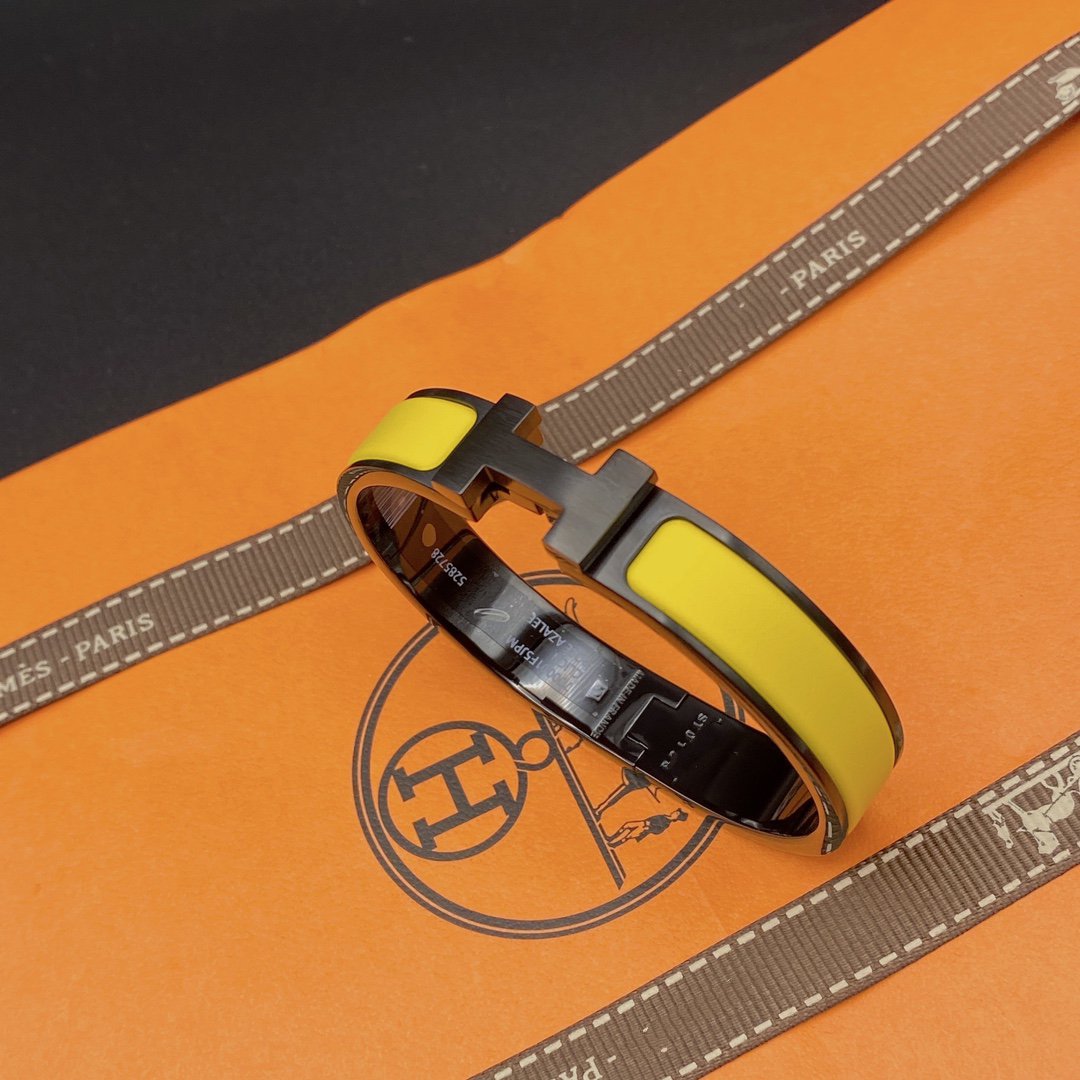 [ELAN LUXE]CLIC HM SO BLACK YELLOW BRACELET