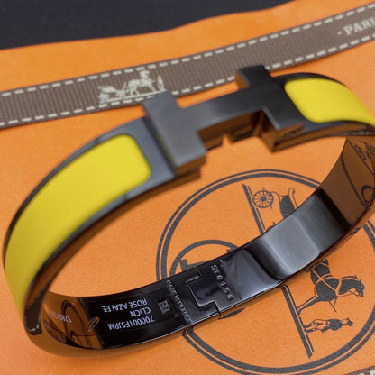 [ELAN LUXE]CLIC HM SO BLACK YELLOW BRACELET