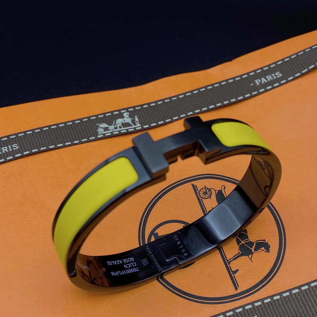 [ELAN LUXE]CLIC HM SO BLACK YELLOW BRACELET