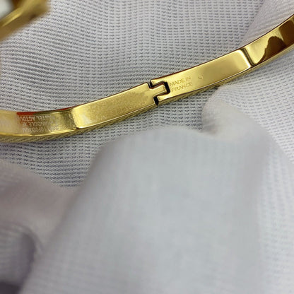 [ELAN LUXE]CLASSIC HM CLIC WHITE 8MM ENAMEL BRACELET