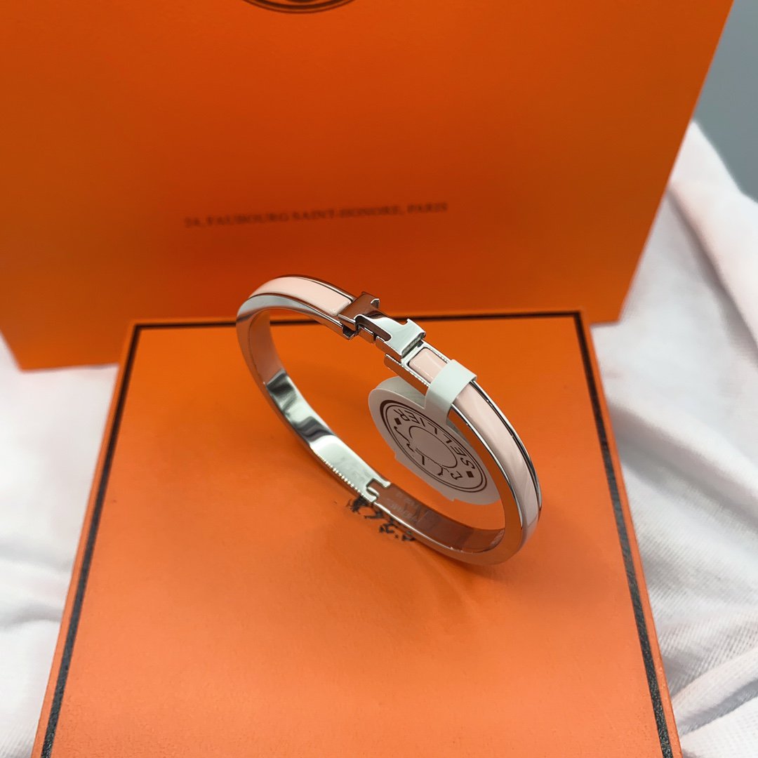 [ELAN LUXE]CLASSIC HM CLIC  PINK 8MM ENAMEL BRACELET