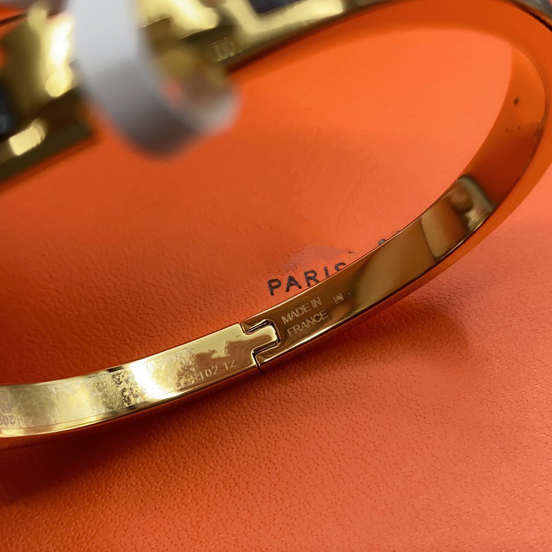 [ELAN LUXE]CLASSIC HM CLIC BLACK 8MM ENAMEL BRACELET
