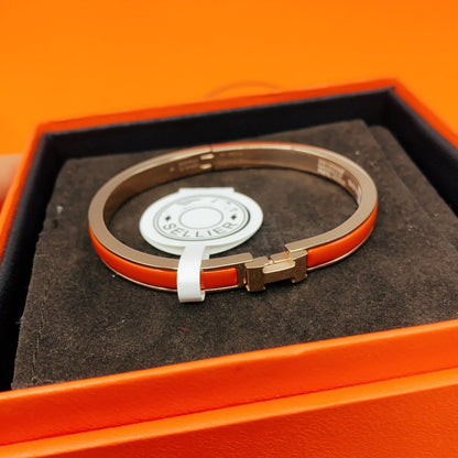 [ELAN LUXE]CLASSIC HM CLIC RED 8MM ENAMEL BRACELET