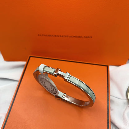 [ELAN LUXE]CLASSIC HM CLIC GREEN 8MM ENAMEL BRACELET