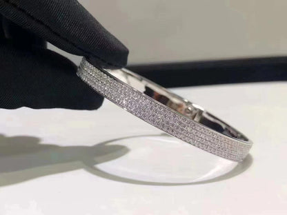 [ELAN LUXE]HM KELLY BRACELET IN SILVER AND FULL PAVE DIAMOND