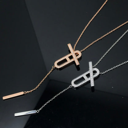 [ELAN LUXE]HM NECKLACE PLATINUM ROSE GOLD DIAMOND