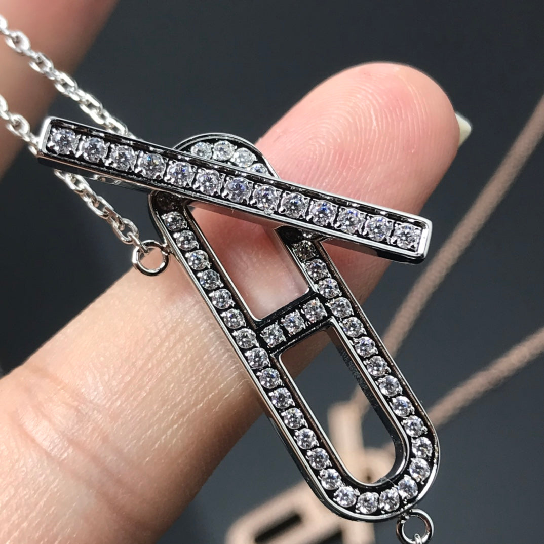 [ELAN LUXE]HM NECKLACE PLATINUM ROSE GOLD DIAMOND