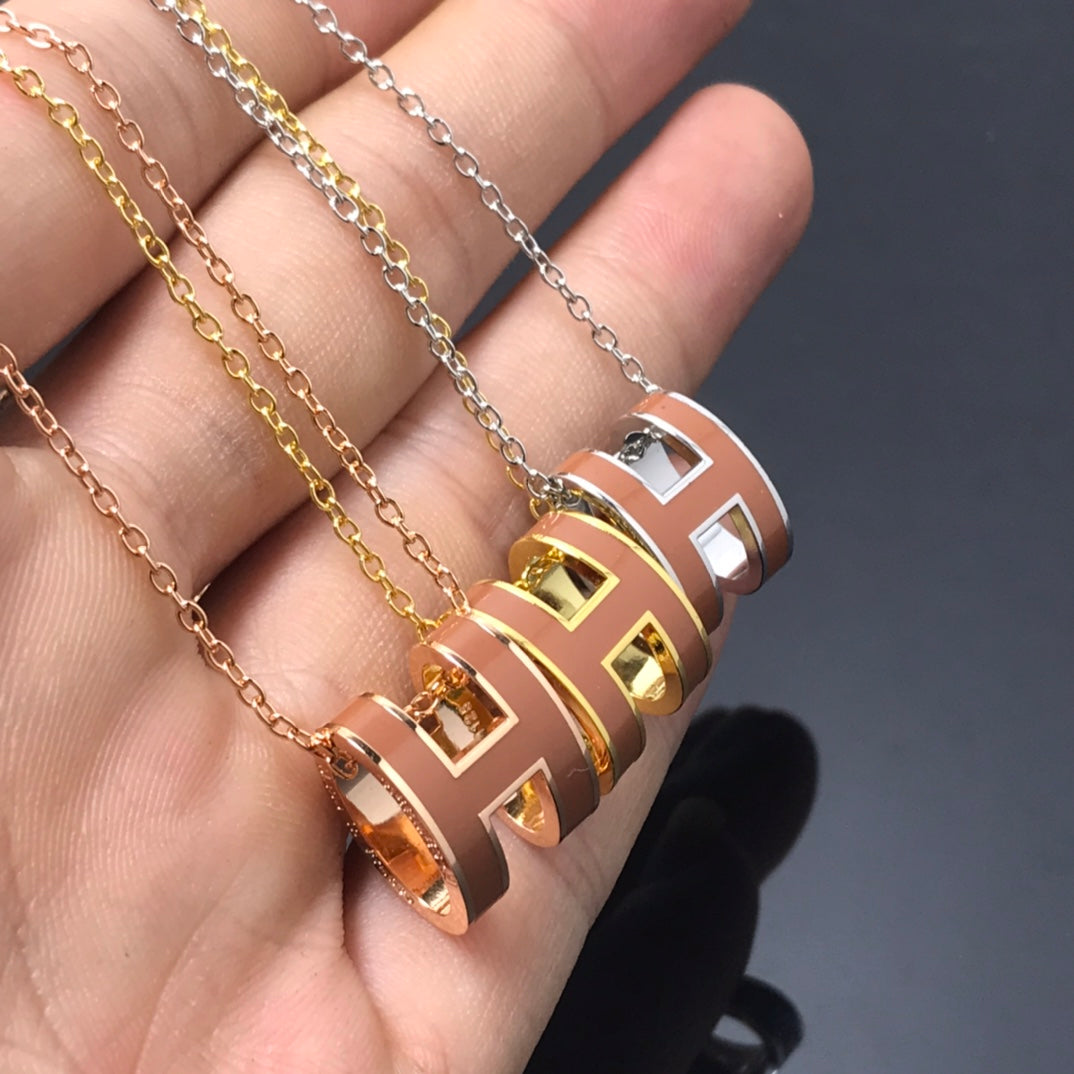 [ELAN LUXE]H NECKLACE BROWN