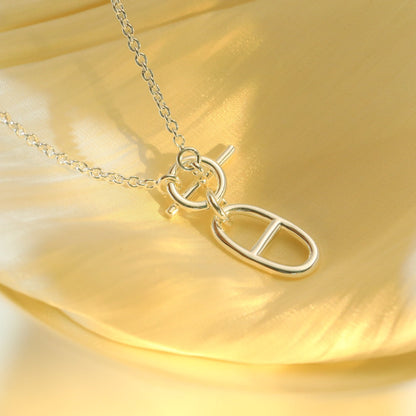 [ELAN LUXE]HM CHAINE D'ANCRE PENDANT NECKLACE STERLING SILVER
