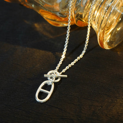 [ELAN LUXE]HM CHAINE D'ANCRE PENDANT NECKLACE STERLING SILVER
