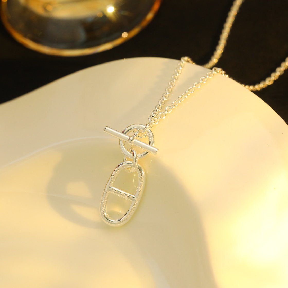 [ELAN LUXE]HM CHAINE D'ANCRE PENDANT NECKLACE STERLING SILVER