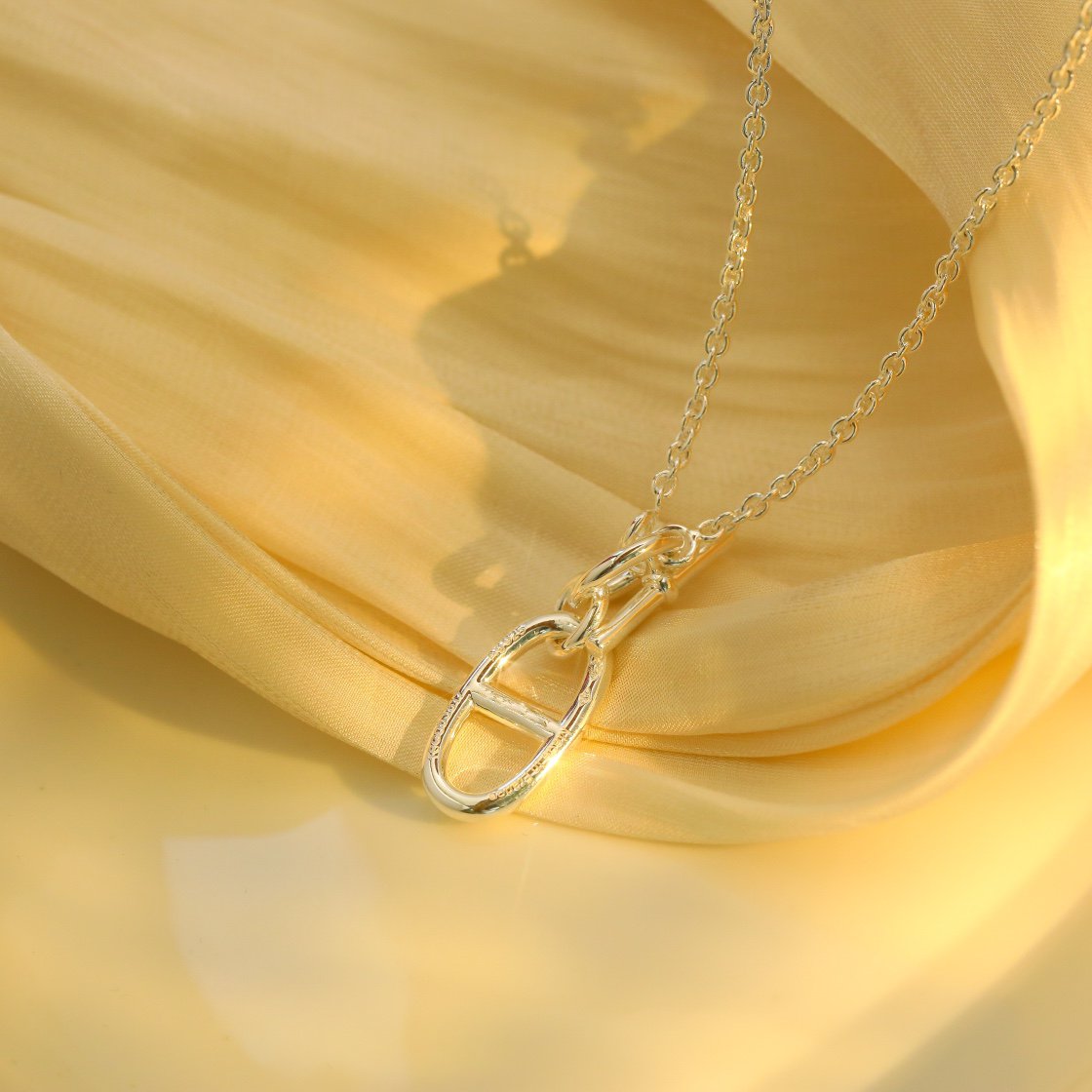 [ELAN LUXE]HM CHAINE D'ANCRE PENDANT NECKLACE STERLING SILVER