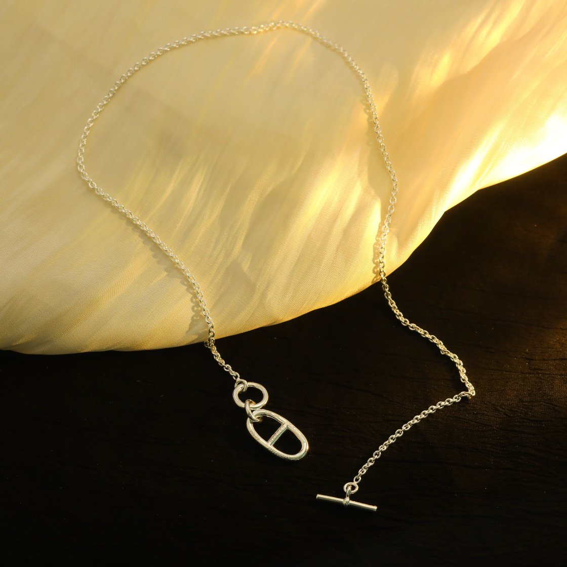 [ELAN LUXE]HM CHAINE D'ANCRE PENDANT NECKLACE STERLING SILVER