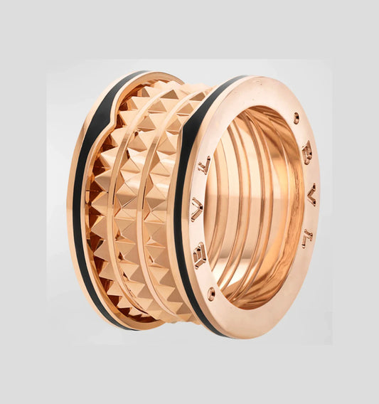 [ELAN LUXE]ZERO 1 ROCK BLACK CERAMIC PINK GOLD LARGE MODEL