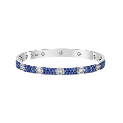 [ELAN LUXE]2026 PAVE GEMSTONE LOVE BRACELET 6.1MM 10 DIAMONDS