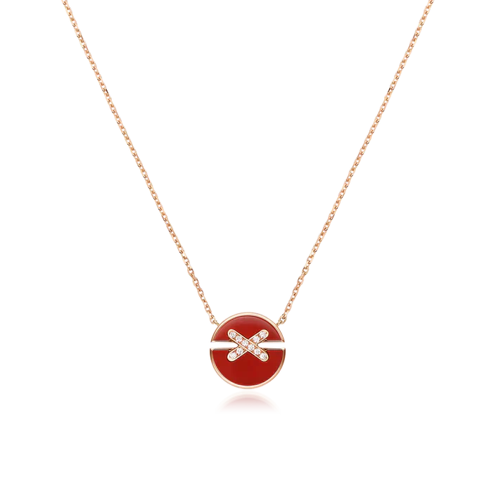 [ELAN LUXE]JEUX DE ROSE GOLD DIAMOND NECKLACE