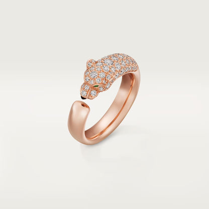 [ELAN LUXE]PANTHERE HALF DIAMOND SMALL RING