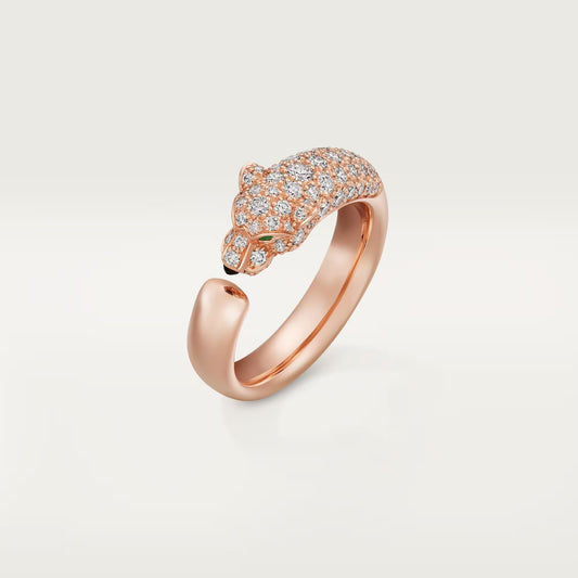 [ELAN LUXE]PANTHERE HALF DIAMOND SMALL RING