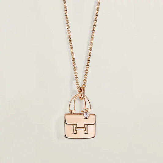 [ELAN LUXE]AMULETTE PEDANT ROSE GOLD NECKLACE