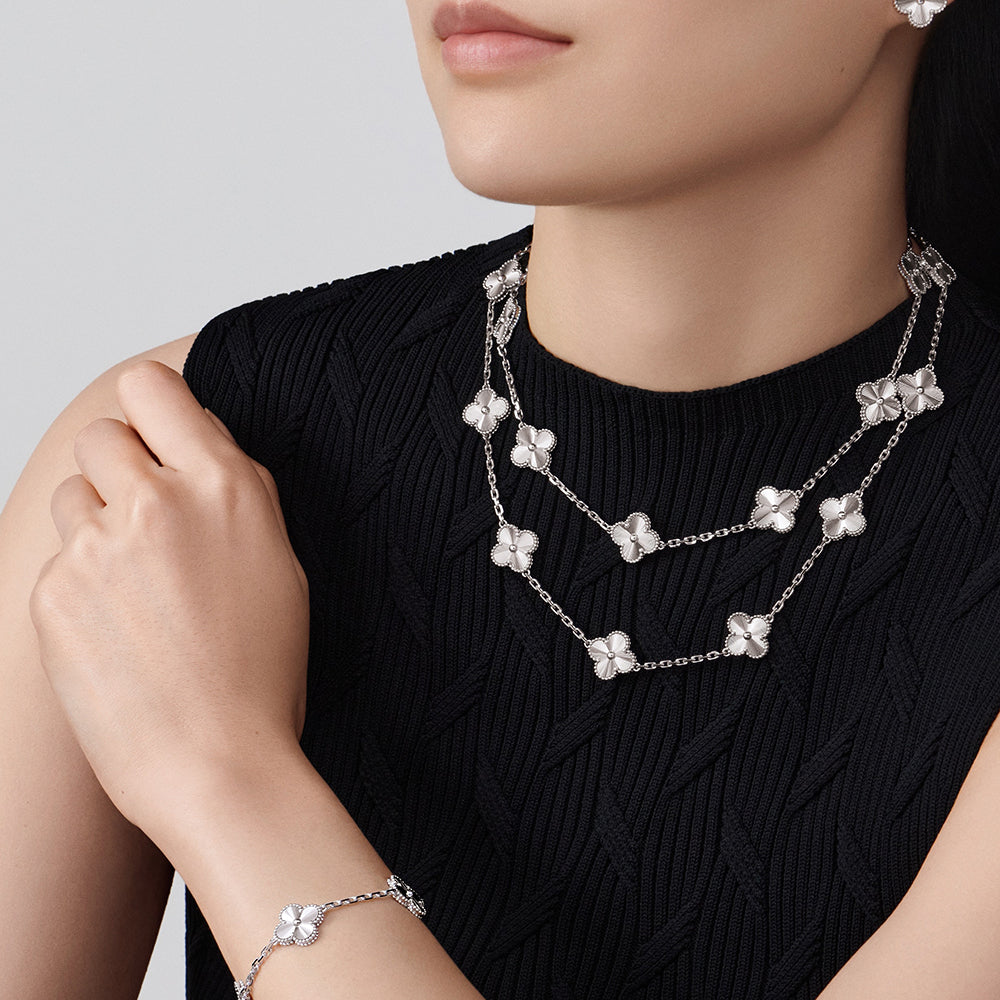 [ELAN LUXE]CLOVER 20 MOTIFS DIAMOND SILVER