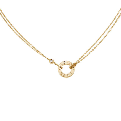 [ELAN LUXE]LOVE NECKLACE 16MM 2 DIAMONDS