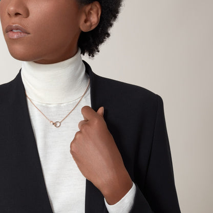 [ELAN LUXE]LOVE DOUBLE RING NECKLACE