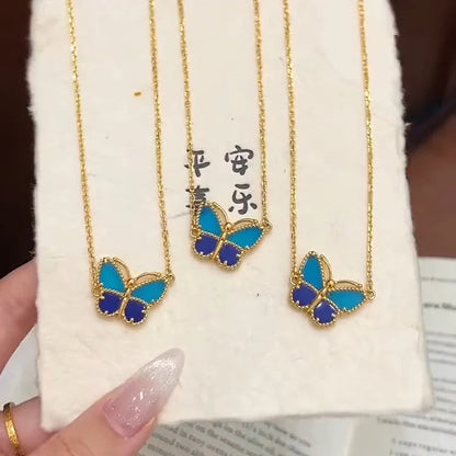 [ELAN LUXE] 2026 NEW LUCKY BUTTERFLY 1 MOTIFS NECKLACE