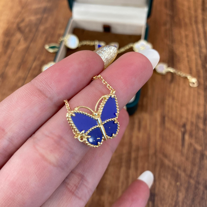 [ELAN LUXE] 2026 NEW LUCKY BUTTERFLY 1 MOTIFS NECKLACE