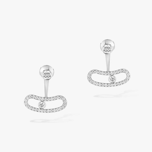 [ELAN LUXE]MOVE UNO SILVER DIAMOND EARRINGS