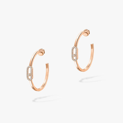 [ELAN LUXE]CREOLES MOVE UNO PM DIAMOND EARRINGS