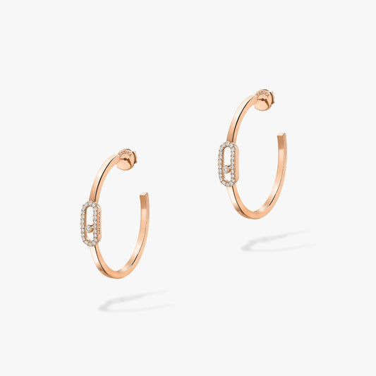 [ELAN LUXE]CREOLES MOVE UNO PM DIAMOND EARRINGS