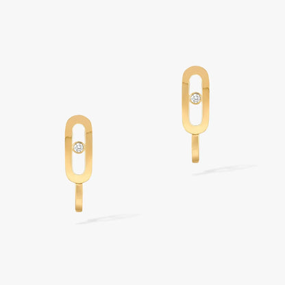 [ELAN LUXE]CREOLES MOVE UNO MINI 1 DIAMOND EARRINGS