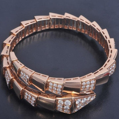 [ELAN LUXE]SERPENTI WIDE BRACELET PINK GOLD DIAMOND
