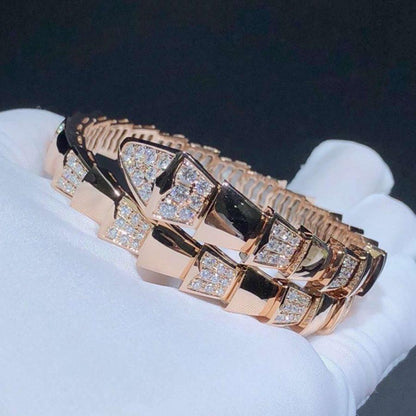 [ELAN LUXE]SERPENTI WIDE BRACELET PINK GOLD DIAMOND