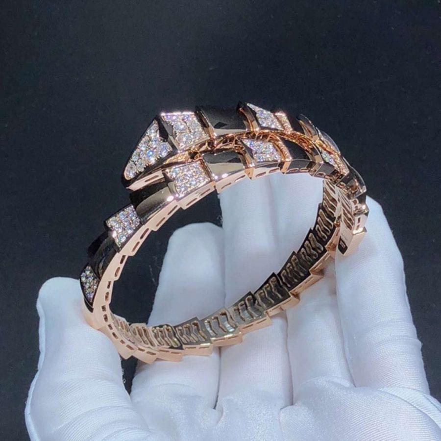 [ELAN LUXE]SERPENTI WIDE BRACELET PINK GOLD DIAMOND