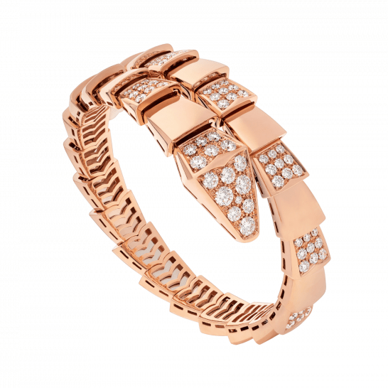 [ELAN LUXE]SERPENTI WIDE BRACELET PINK GOLD DIAMOND