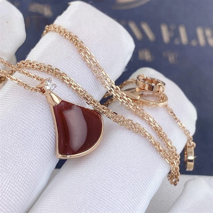 [ELAN LUXE]DREAM NECKLACE CARNELIAN 1 DIAMOND