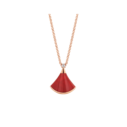 [ELAN LUXE]DREAM NECKLACE CARNELIAN 1 DIAMOND