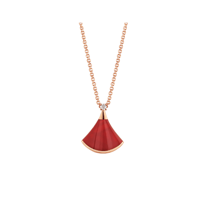 [ELAN LUXE]DREAM NECKLACE CARNELIAN 1 DIAMOND