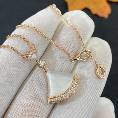[ELAN LUXE]DREAM NECKLACE MOP PINK GOLD DIAMOND