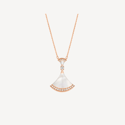 [ELAN LUXE]DREAM NECKLACE MOP PINK GOLD DIAMOND